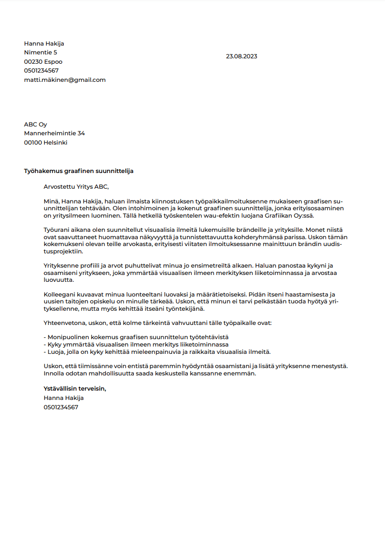 parhaat cv pohjat netissä