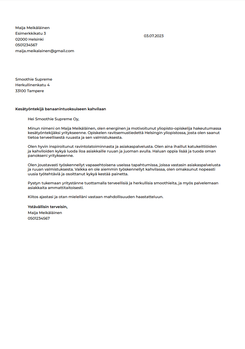 parhaat cv pohjat netissä